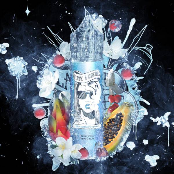 Femme à lunettes en Edition Givrée 🧊 ! Envoûtante, la mixture française combine la douceur enivrante de la goyave et du fruit du dragon à la puissance du jasmin